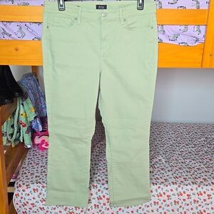 NYDJ Women's Straight Leg Jeans - Light Green